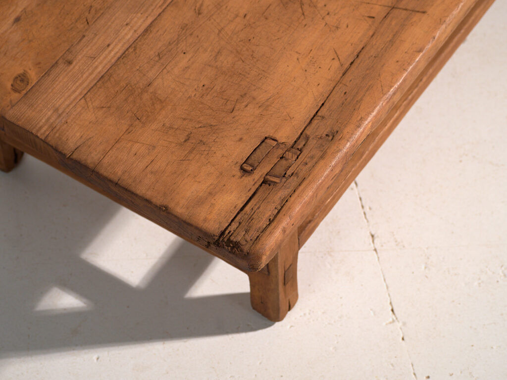 Antique pine coffee table – China, circa 1890