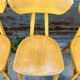 (Lot) 6 Bistro Chairs Lutherma Banana (Light Oak)