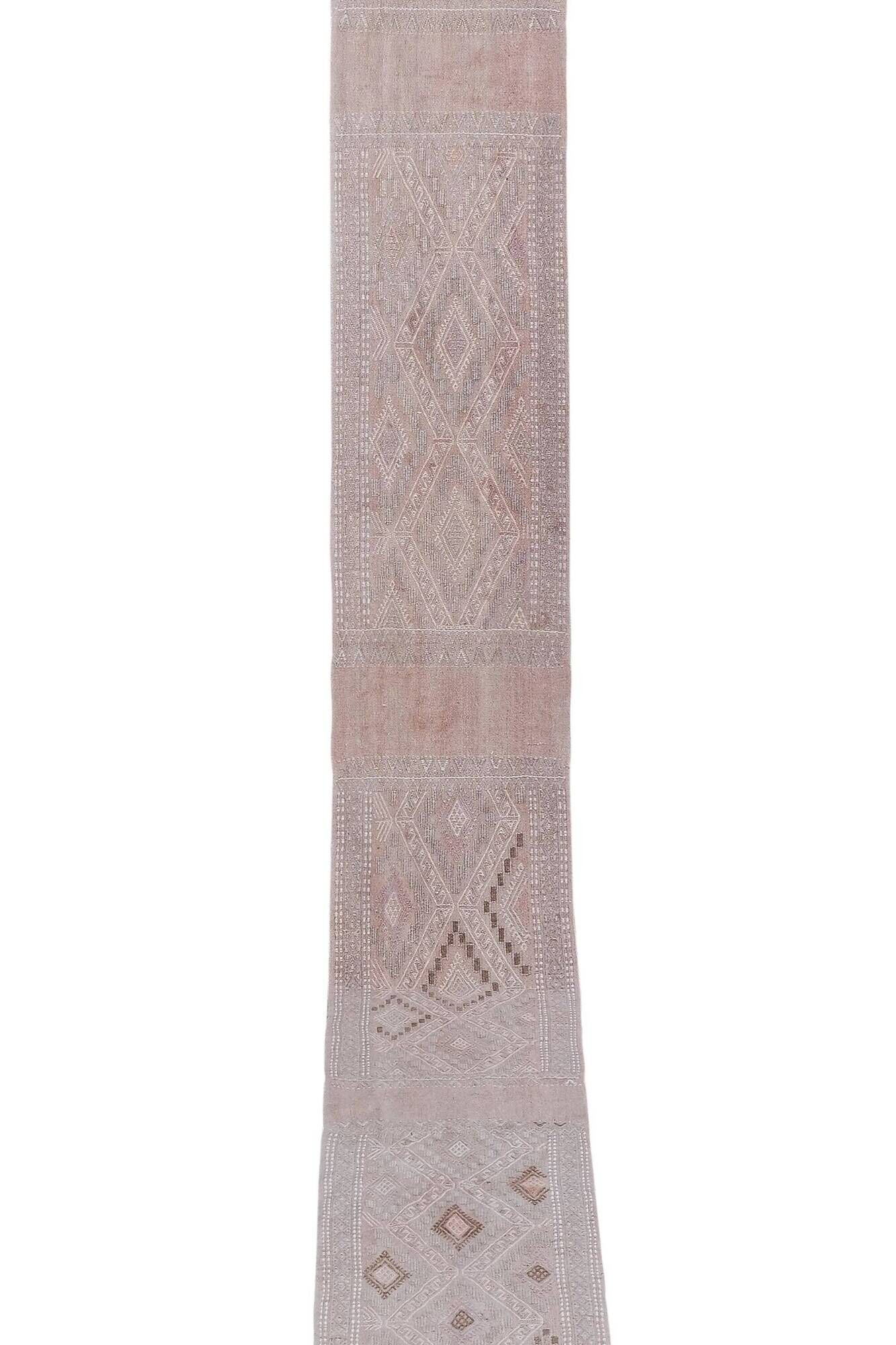 Vintage Turkish hallway rug 49x481 cm