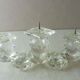 Candle holders with 3 candles, made of Swarovski crystal