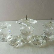 Candle holders with 3 candles, made of Swarovski crystal