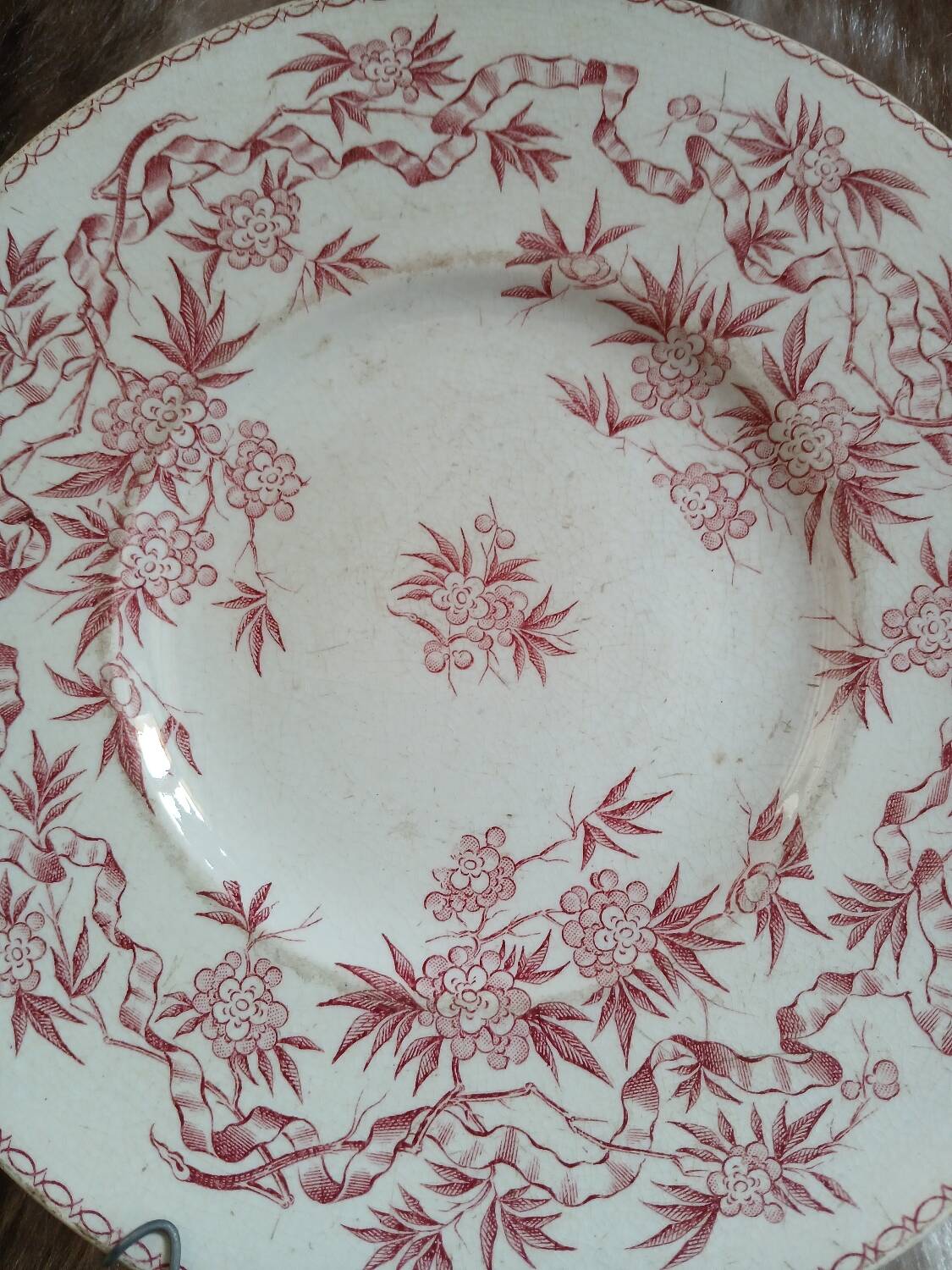 Antique plate in ironstone