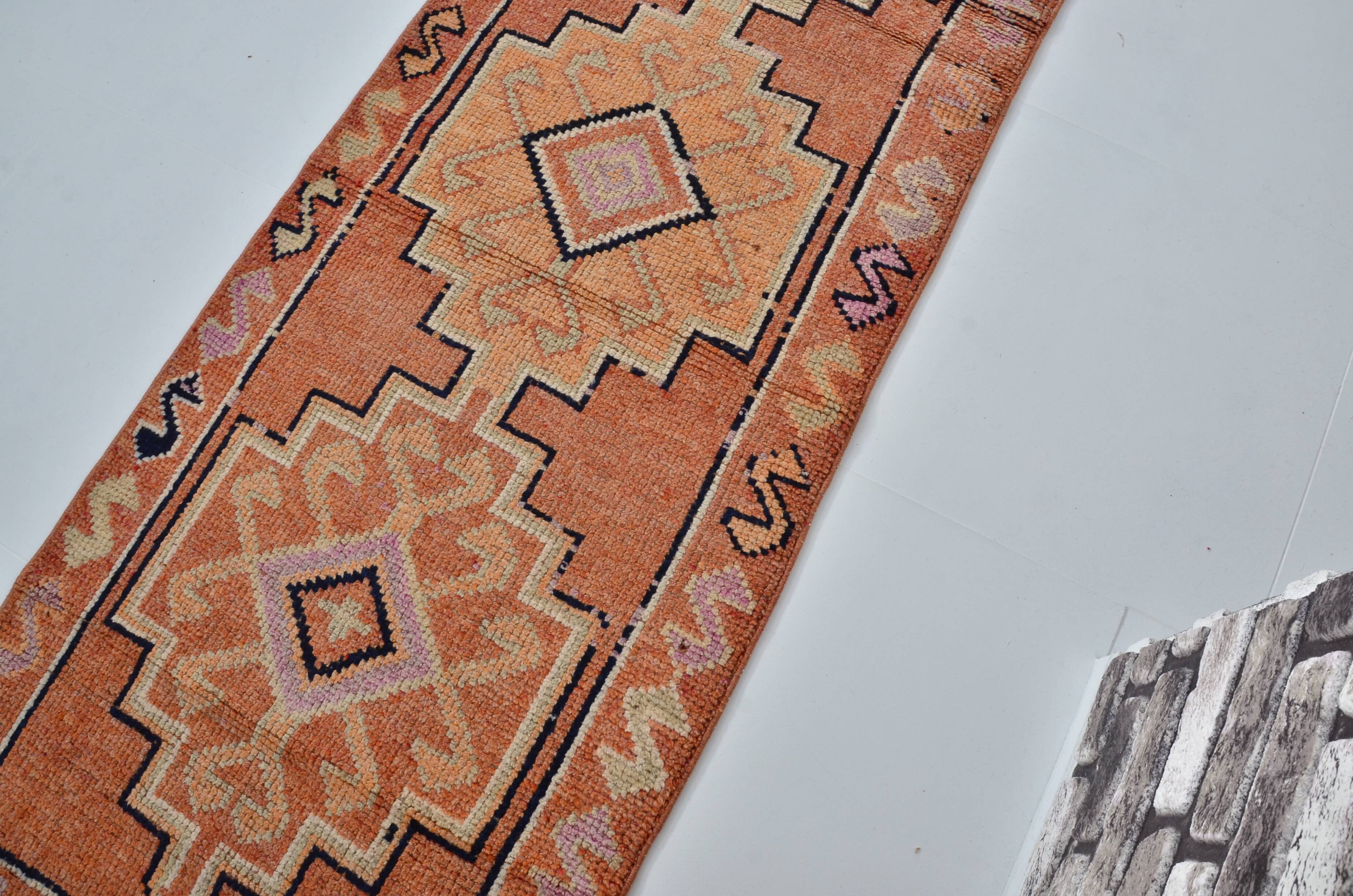 Geometric Oushak Turkish Runner sku 2147