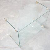 Console vintage en verre