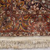 Tapis médaillon tissé à la main - avec des fleurs