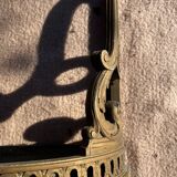 Console half moon gilded wood