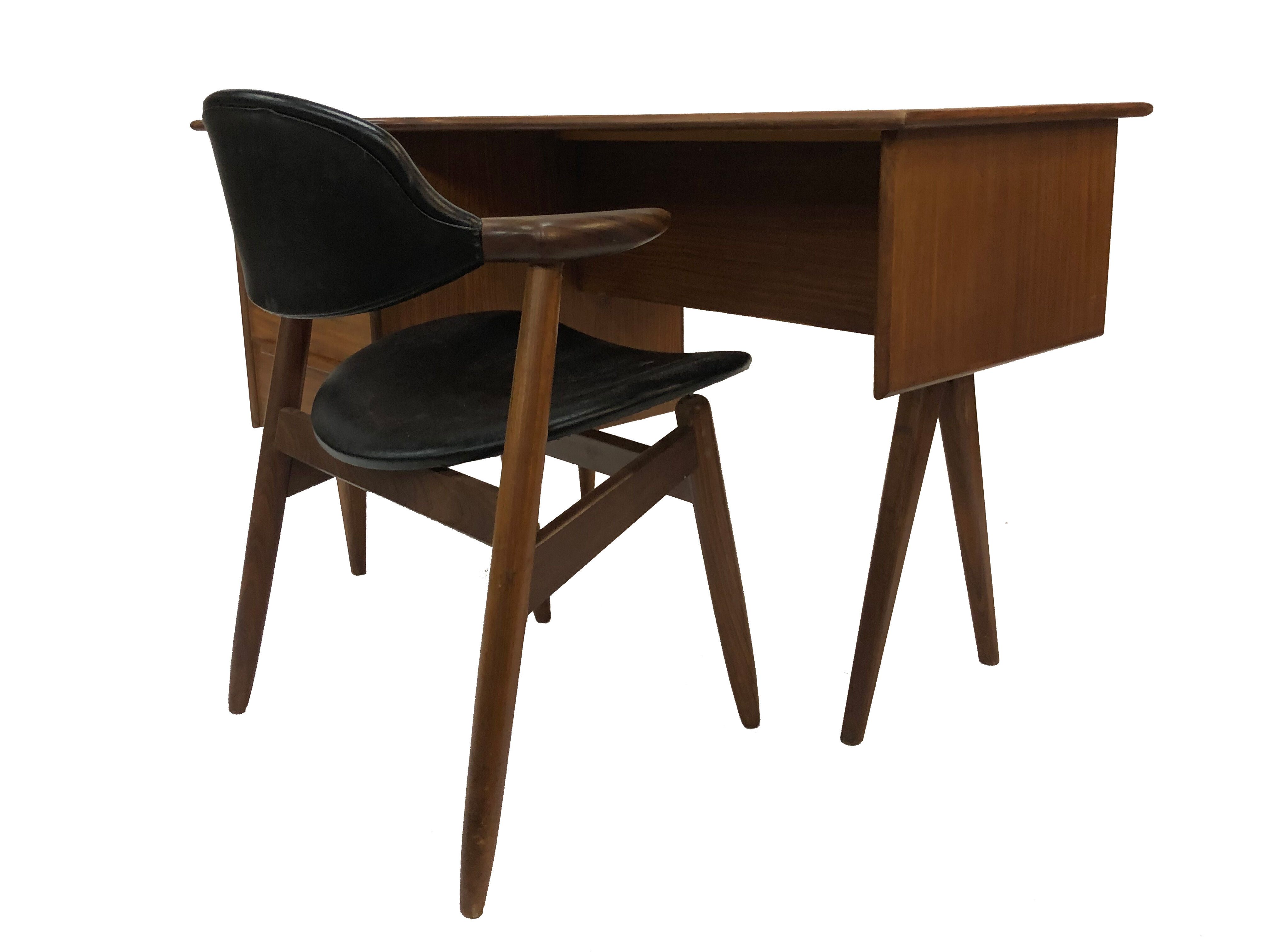 Vintage design desk Mid Century Danish Tijsseling