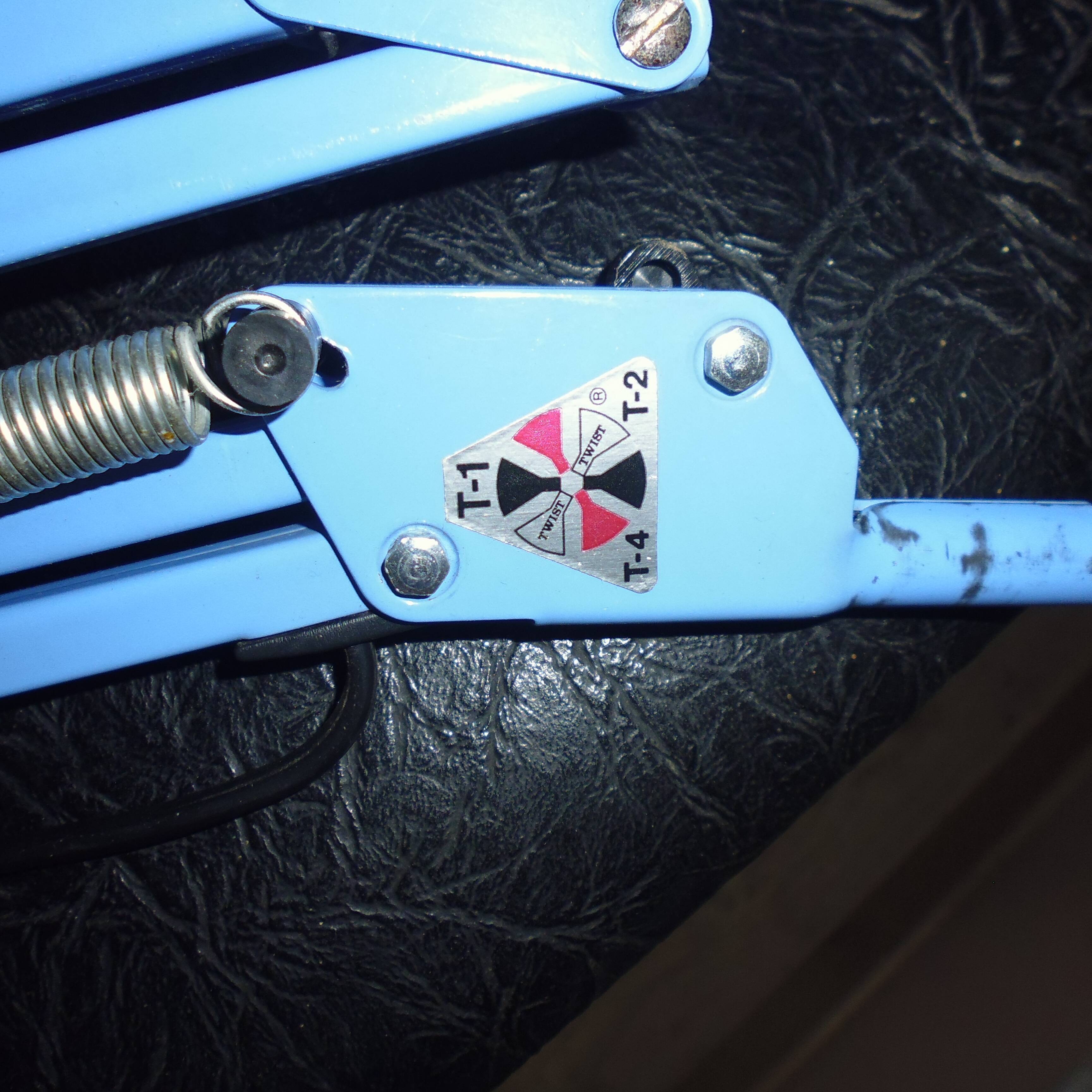 Twist vintage blue workshop lamp 50s 60s