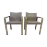 Lot de 2 fauteuils en cuir Matteo Grassi Golfo Dei Poeti
