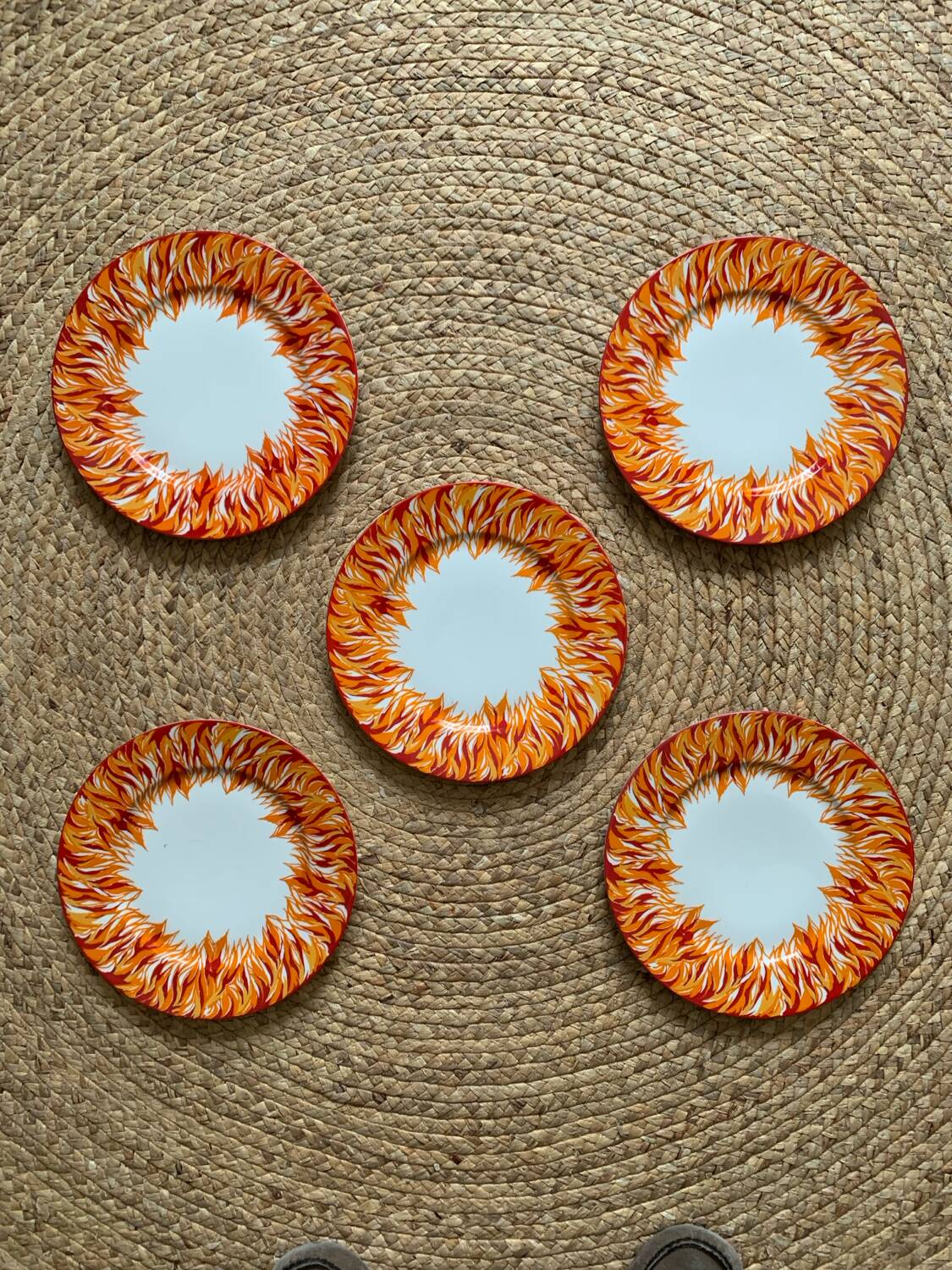Set of 5 dessert plates by jean marais & haviland limoges