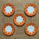 Set of 5 dessert plates by jean marais & haviland limoges