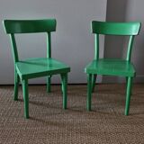 Pair of 1950s children's chairs, Baumann style