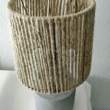 Concrete and hemp table lamp