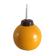 Suspension boule en métal jaune orangé vintage design années 70