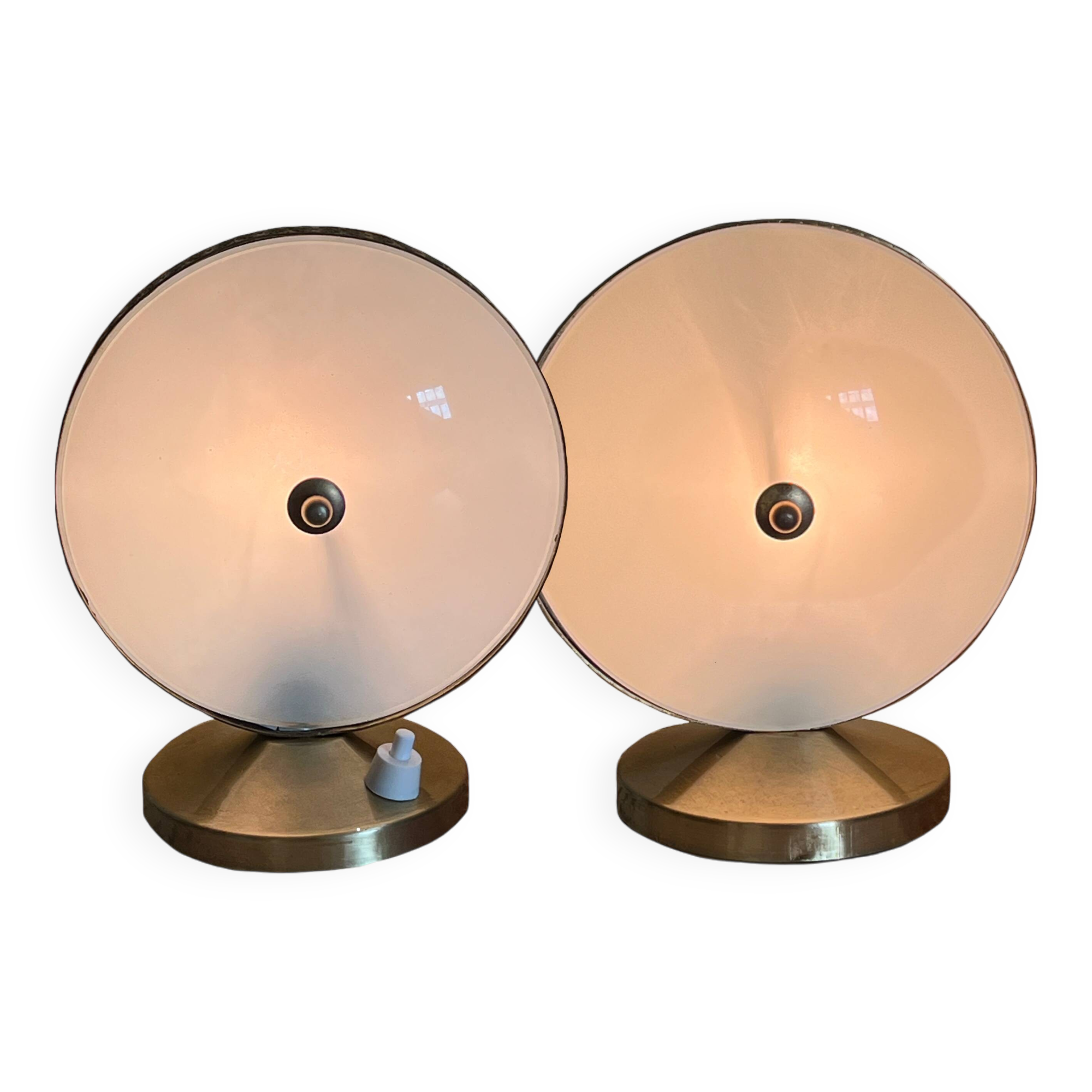 Couple of Mid-Century Modern table lamps, Italy 1950s