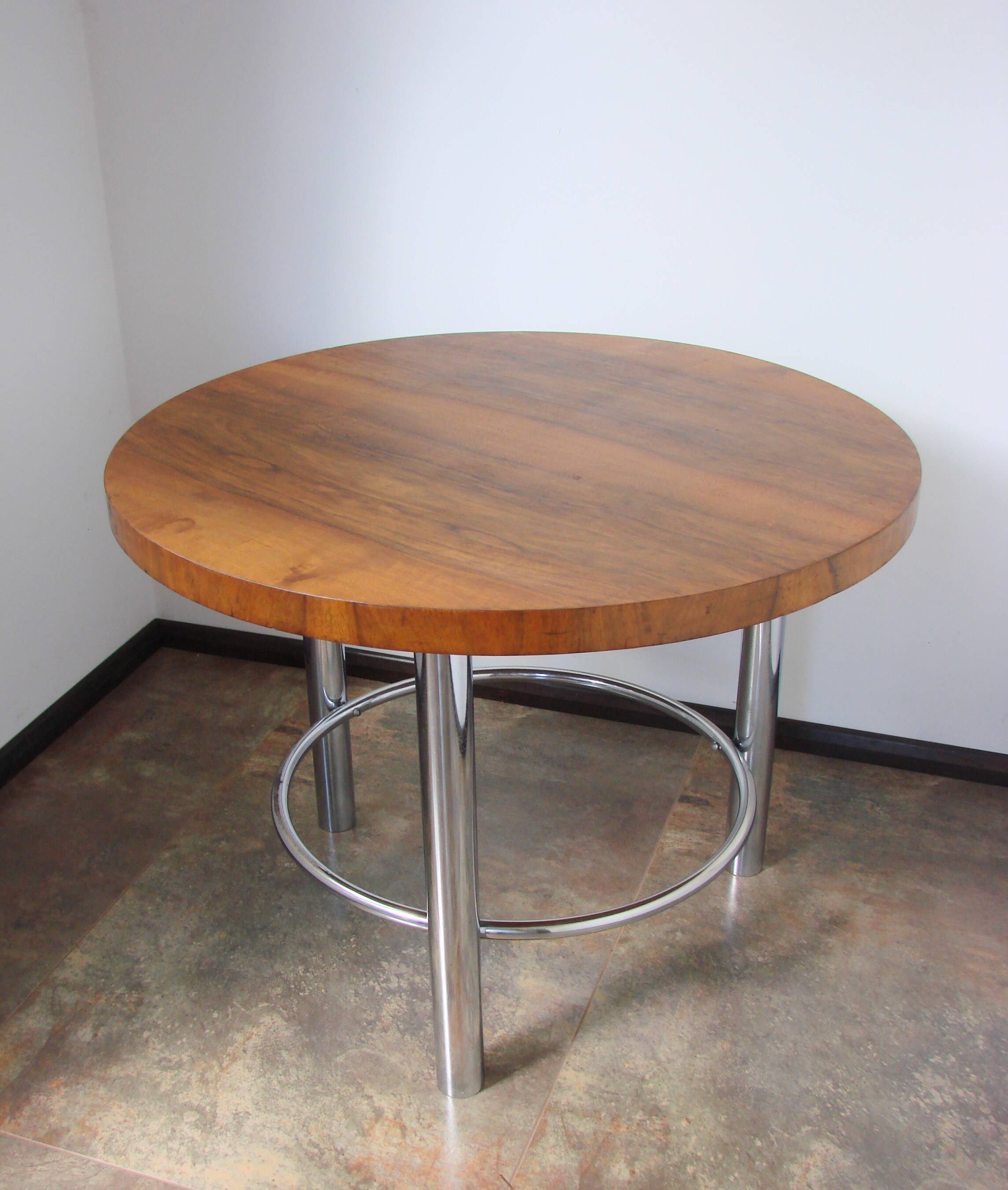 Table basse Bauhaus par Robert Slezák, années 1930