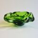 Vide-poche Murano “Vaseline” des Années 70 – Verre d’Uranium Vert Phosphore