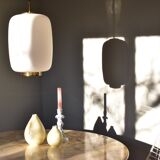 Set of two Nils Thorsson Yellow Faience Marselis Vase Aluminia Royal Copenhagen