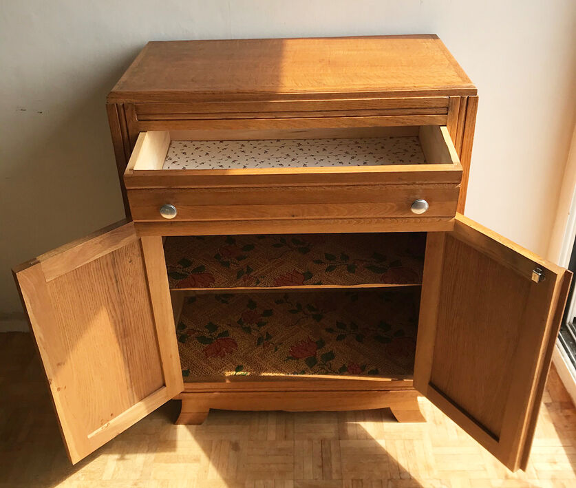 Buffet parisien des années 1940 / 1950 - chêne clair