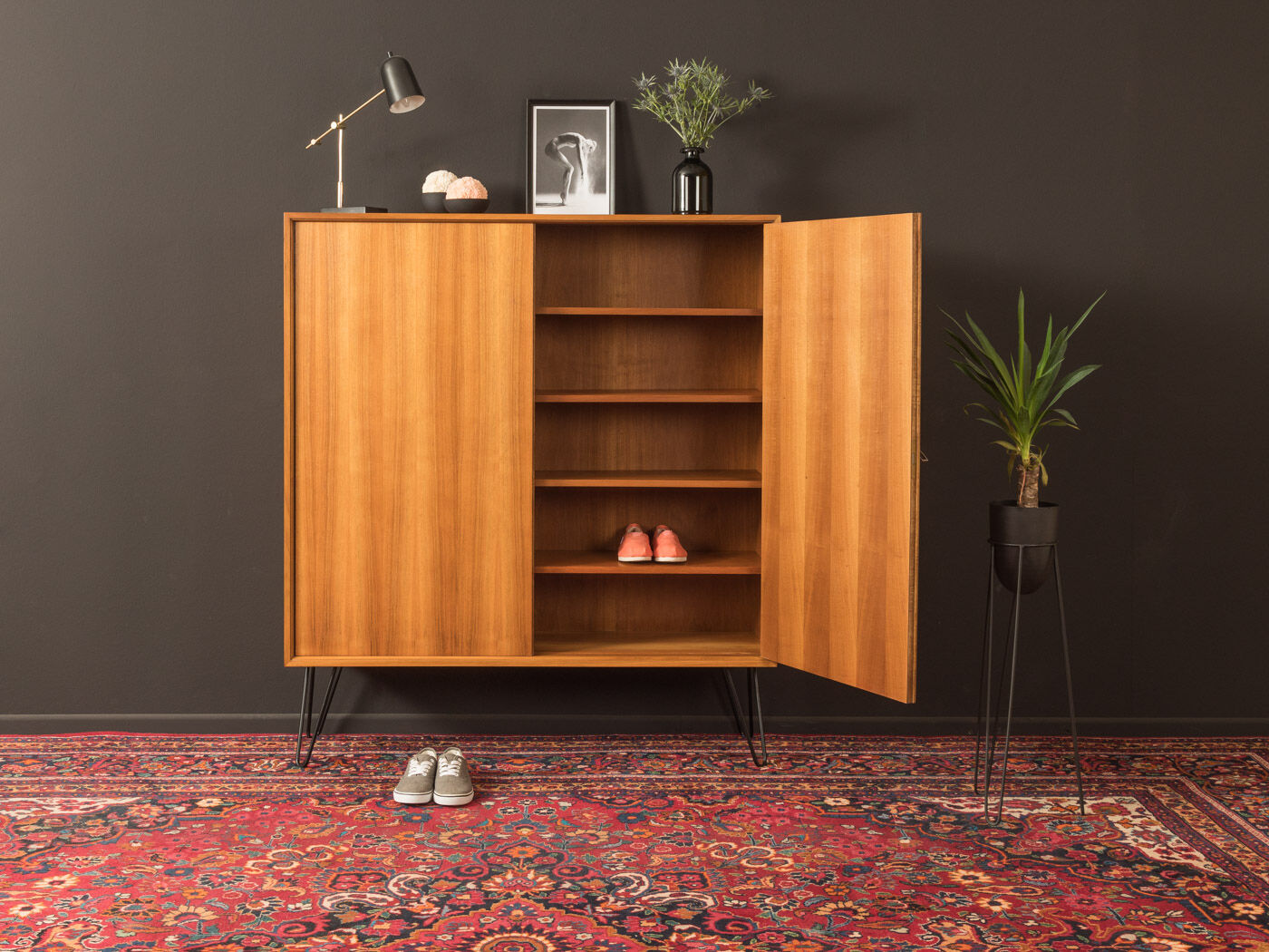 Armoire à chaussures des années 1950