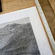 Cimetière guèbre près de Téhéran, Iran. Imprimée en 1866.