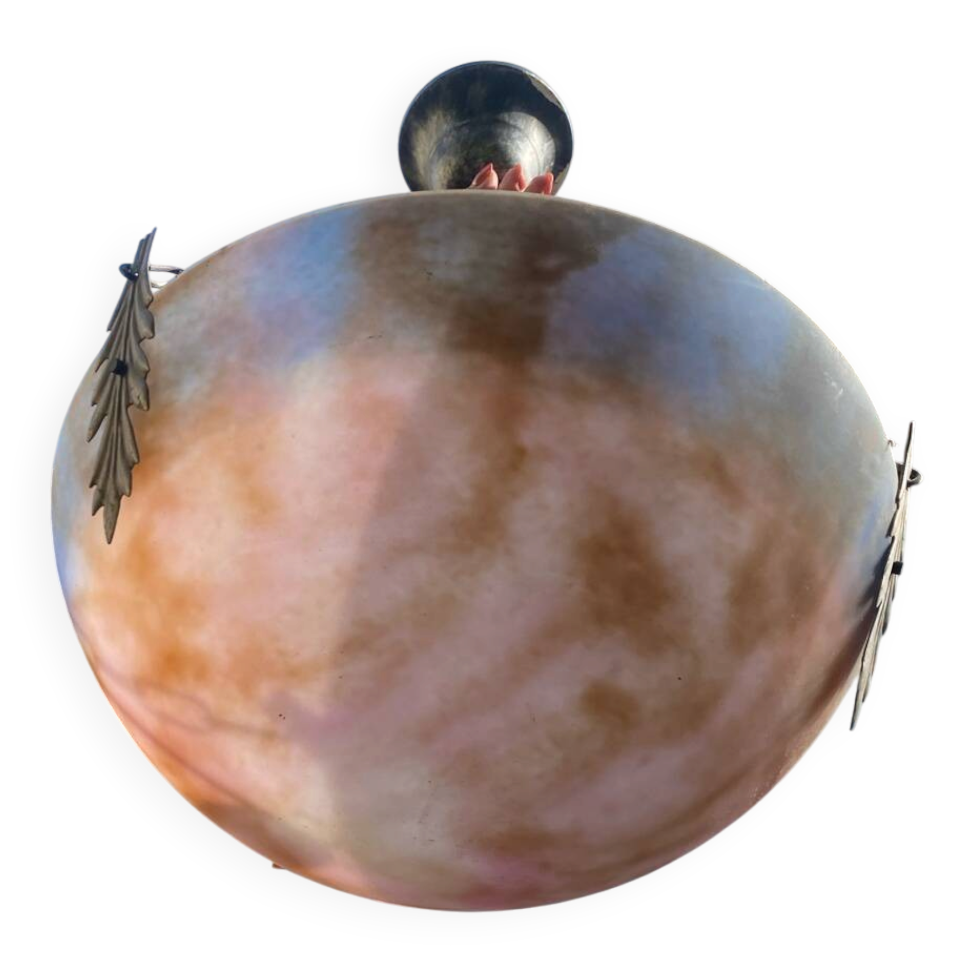 Vintage glass paste pendant