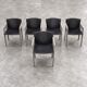 Set of 5 modernist dining chairs by Arnold Merckx for Arco / 1980s