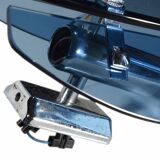 Blue wall sconces attributed to Fontana Arte, 1970.