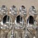 12 silver-plated metal coffee spoons Ercuis model Dubarry