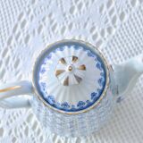 Large 1909 Oscar Shaller Fleur de Lys Porcelain Coffee Pot