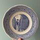 Complete set of 12 talking plates in Gien earthenware