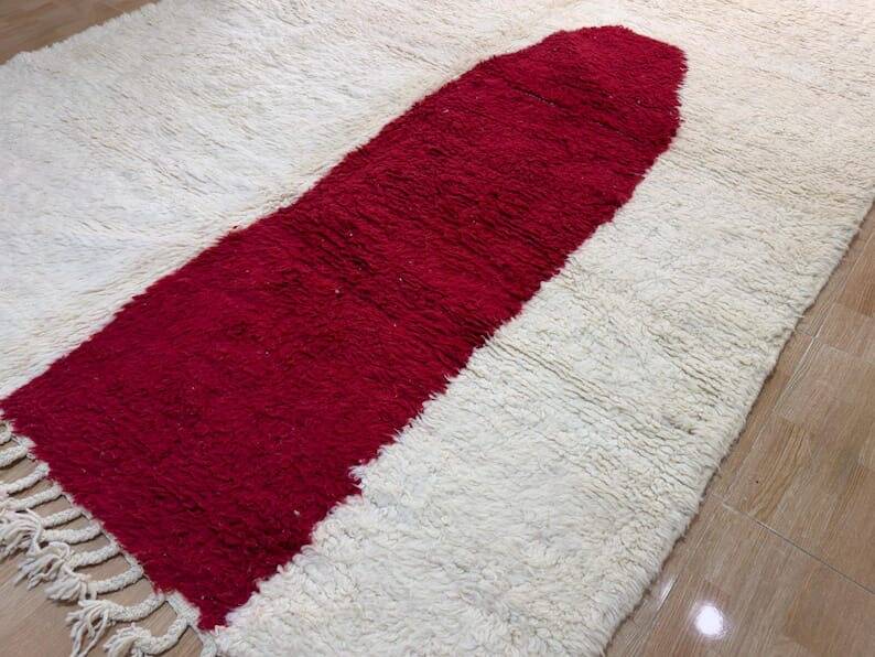 Pure natural wool rug, size 200 x 300 cm