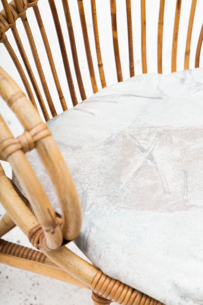 Rattan side chair, Dutch design, 1950’s