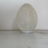 Large designer egg lamp by Vianne Verrerie from the 70s