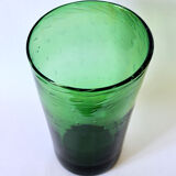 Italian vase in bubbled blown glass from Empoli