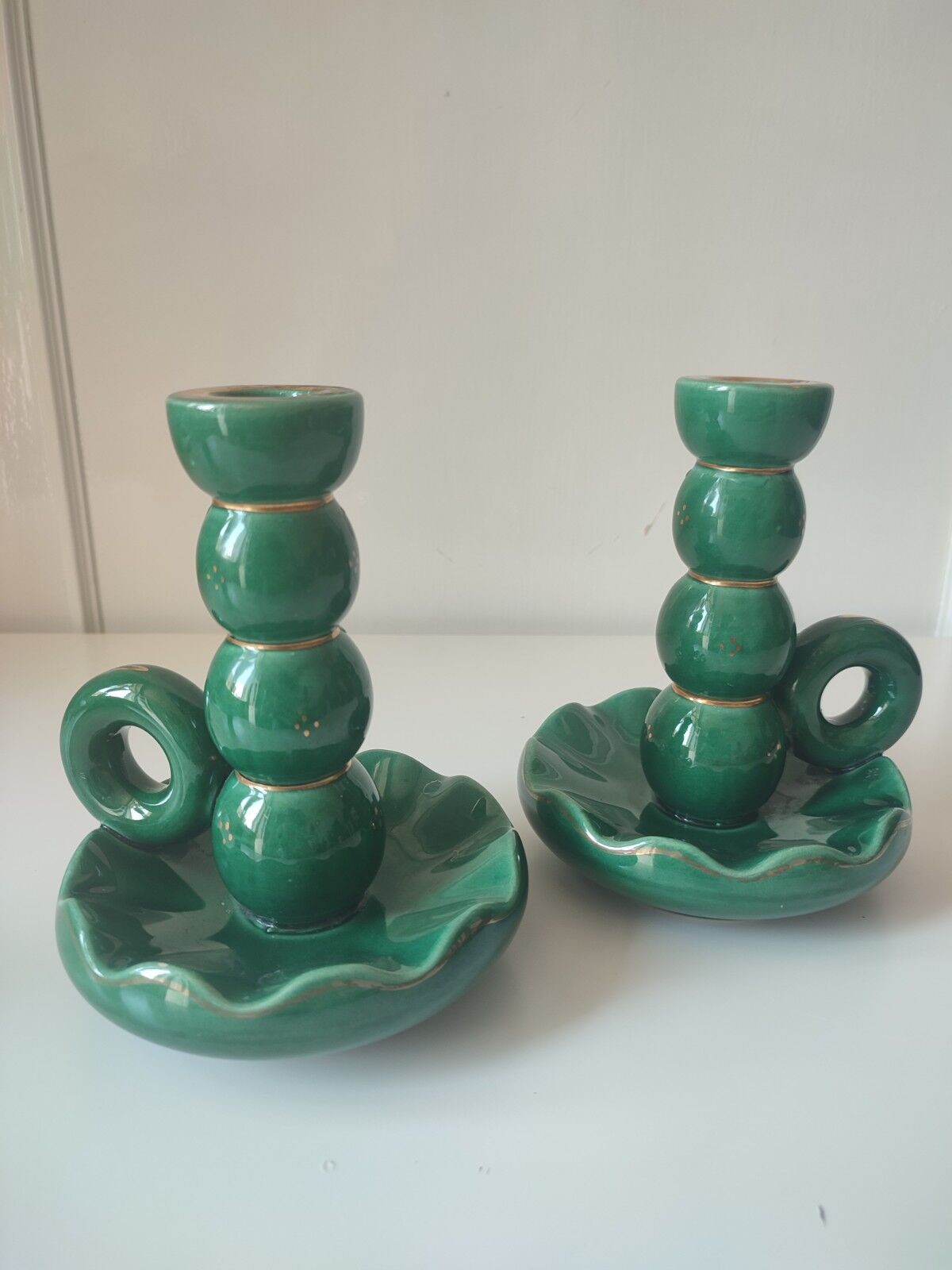 Bougeoirs en céramique