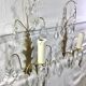 Pair of Wall Lamp Bronze And Crystal 1 Light