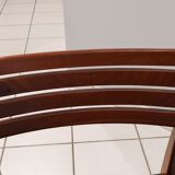 Suite of 4 chairs Scandinavian teak vintage 1970s