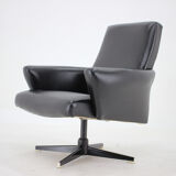1970's Swivel Armchair, Czechoslovakia