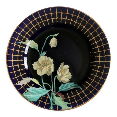 Assiette 19ème siècle signée HB Choisy