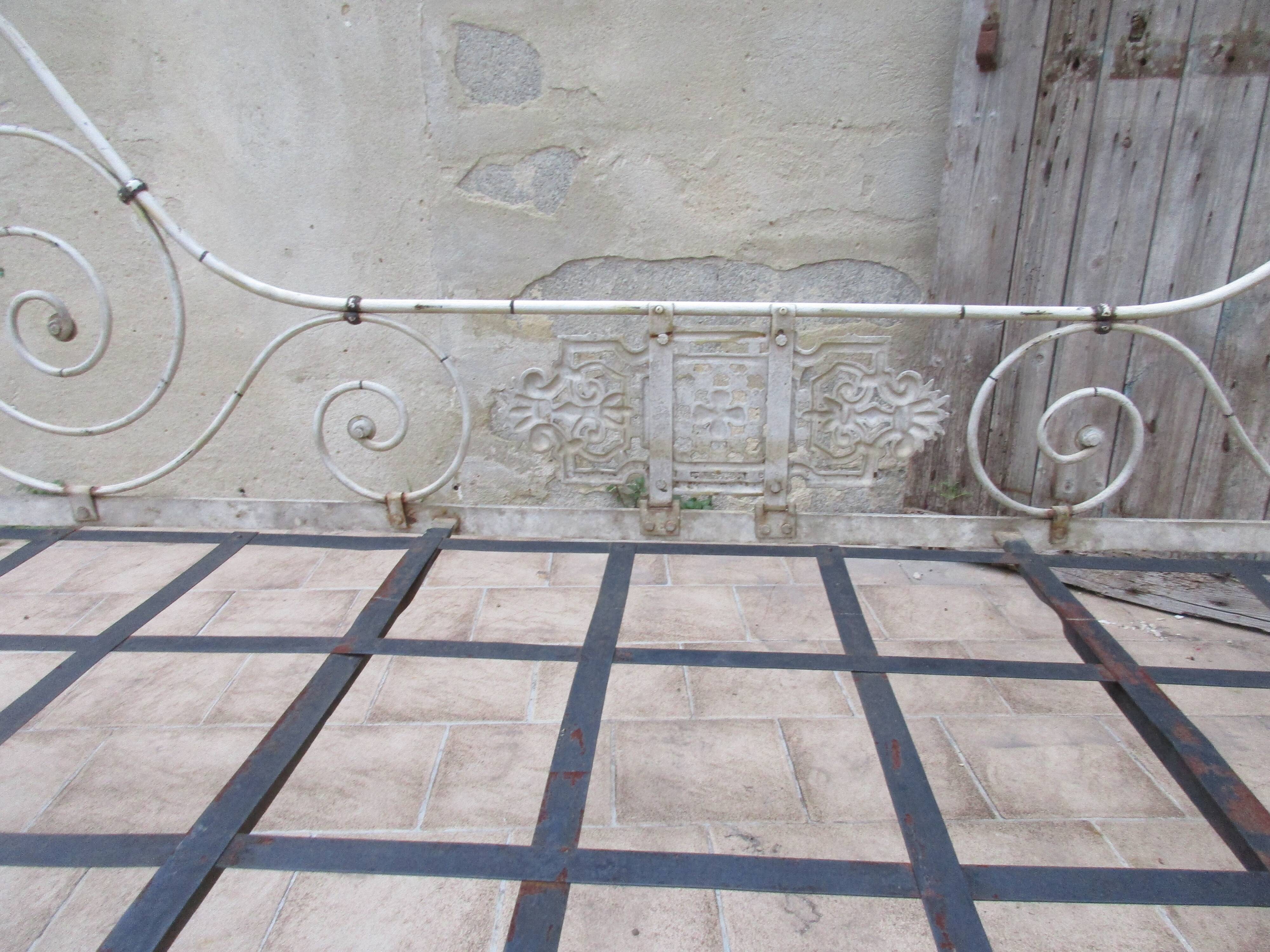 Ancient iron forge bed