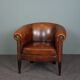 Beautiful sheep leather set of two club chairs and a 2 seater sofa