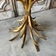 Small golden metal table circa 1960-70