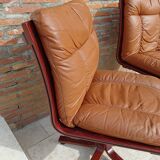 Scandinavian leather office chair Wesnofa