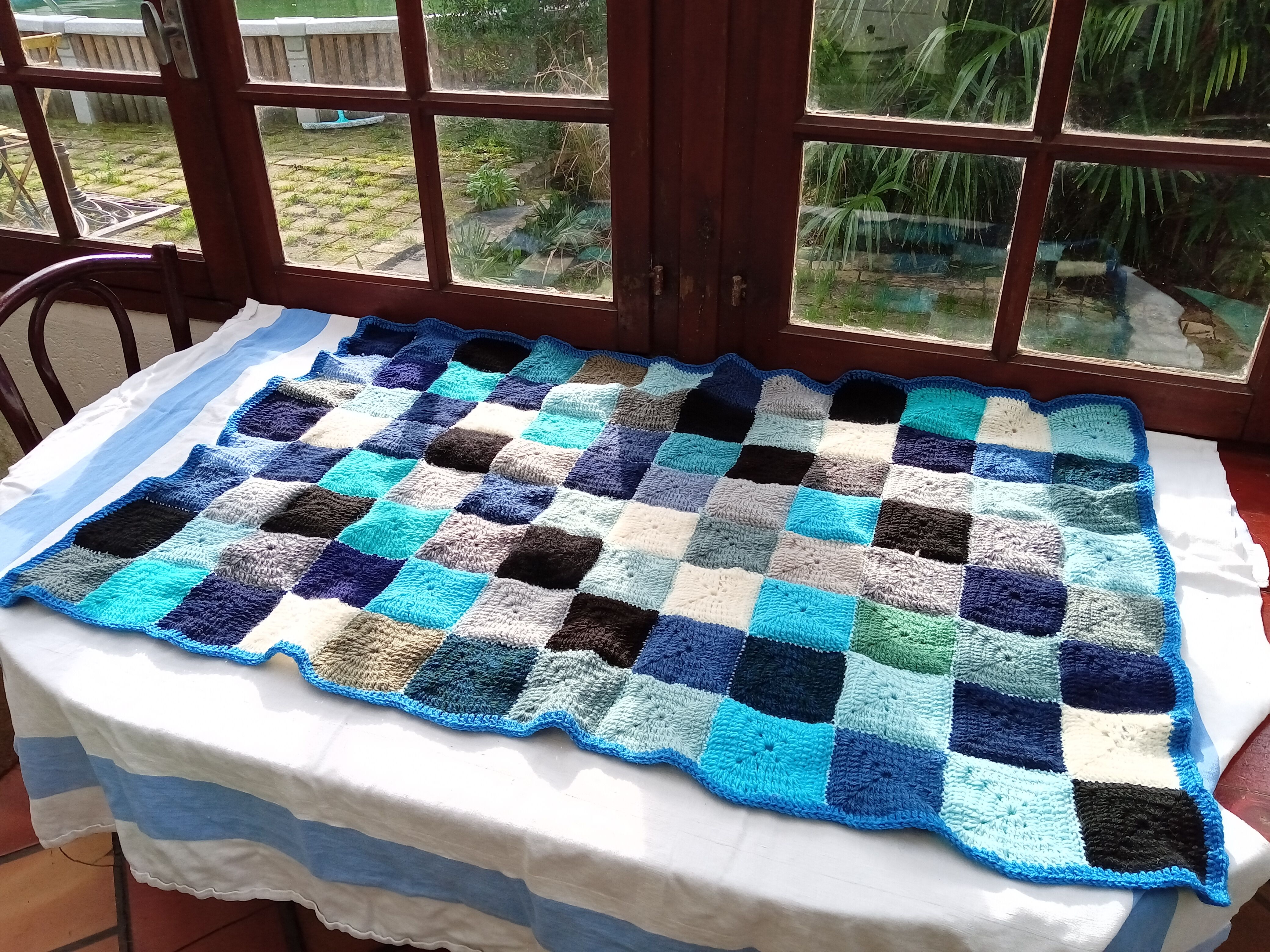 Vintage patchwork throw