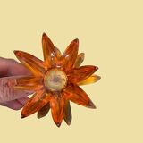 Space age lucite candle holder