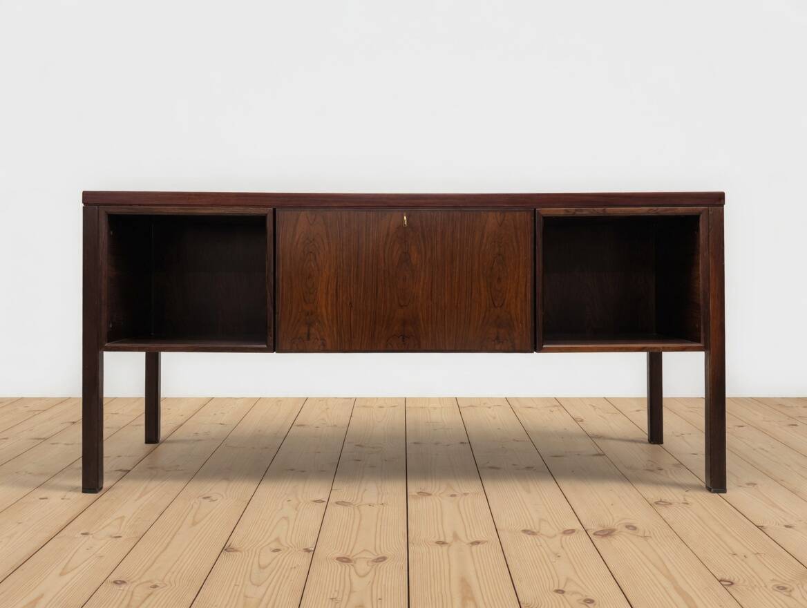 Gunni Omann Model 77 Rosewood Desk, 1960s.
