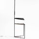 Chaise sculpturale en acier, 1980s