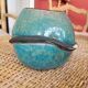 Raku ball vase