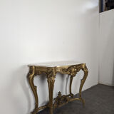 Console en bois doré époque Napoléon III